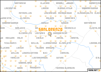 map of San Lorenzo