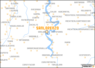 map of San Lorenzo