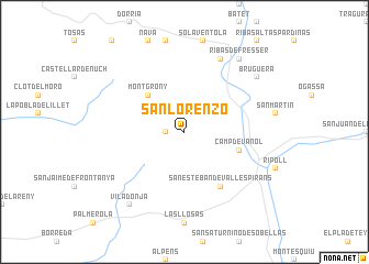 map of San Lorenzo