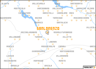 map of San Lorenzo