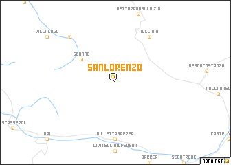 map of San Lorenzo