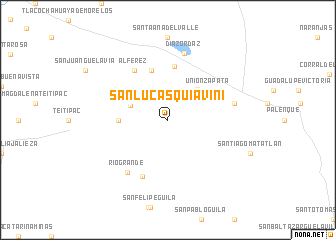 map of San Lucas Quiavini