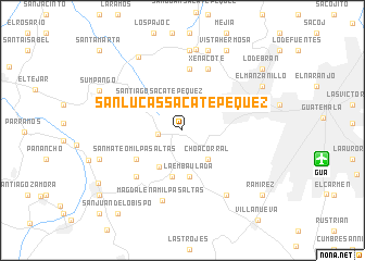 map of San Lucas Sacatepéquez