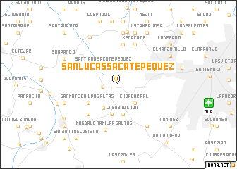 San Lucas Guatemala Map San Lucas Sacatepéquez (Guatemala) Map - Nona.net