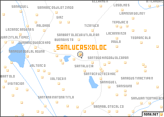 map of San Lucas Xoloc