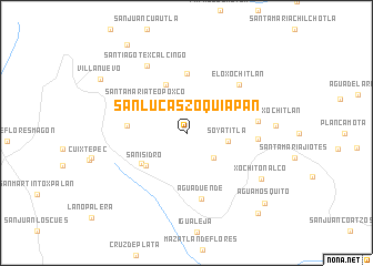 map of San Lucas Zoquiapan
