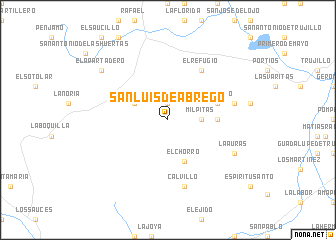 map of San Luis de Ábrego