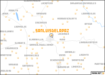 map of San Luis de la Paz