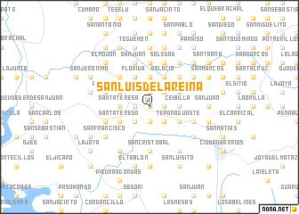 map of San Luis de la Reina