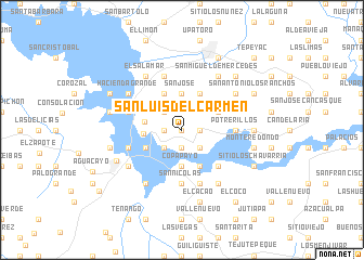 map of San Luis del Carmen