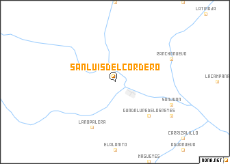 map of San Luis del Cordero