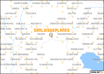 map of San Luis de Planes