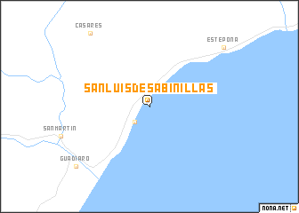 map of San Luis de Sabinillas