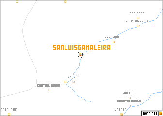 map of San Luis Gamaleira