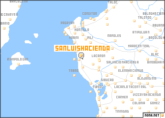 map of San Luis Hacienda