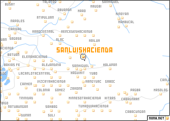 map of San Luis Hacienda