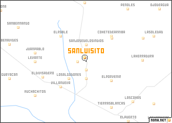 map of San Luisito