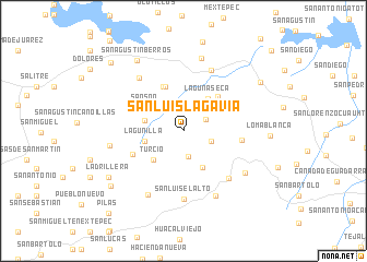 map of San Luis La Gavia