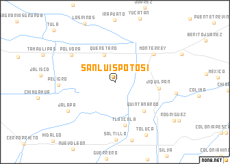 map of San Luis Potosí