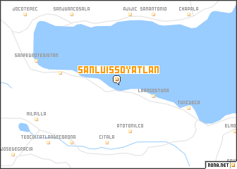 map of San Luis Soyatlán