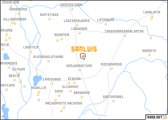 map of San Luis