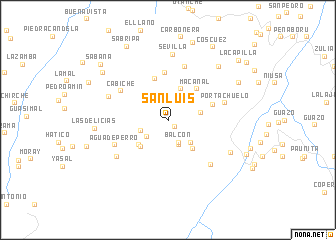 map of San Luis