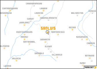 map of San Luis