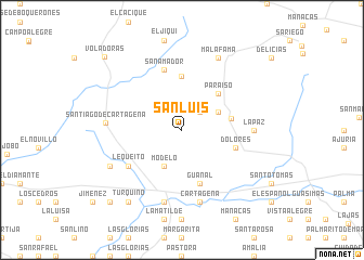 map of San Luis