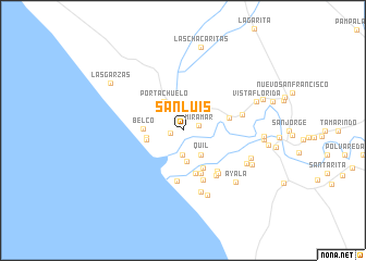 map of San Luís