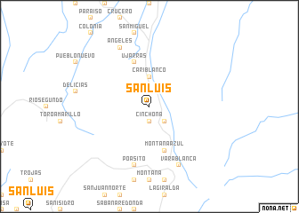 map of San Luis