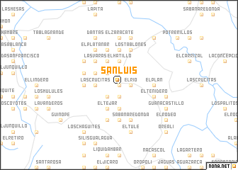 map of San Luis