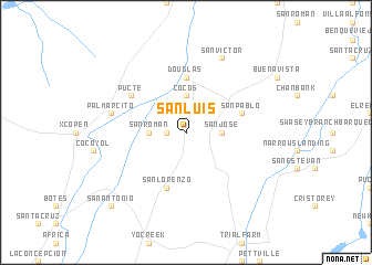 map of San Luis