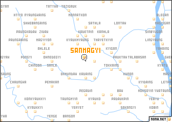 map of Sanmagyi