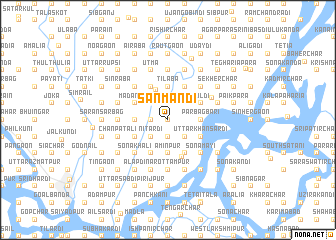 map of Sanmāndi