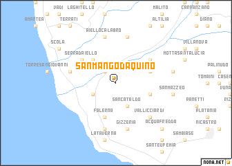map of San Mango dʼAquino
