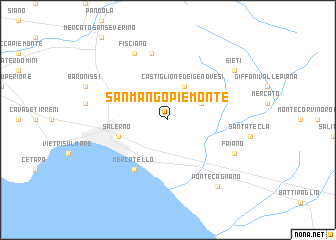 map of San Mango Piemonte