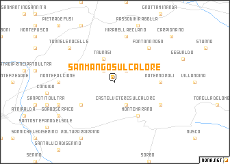 map of San Mango sul Calore