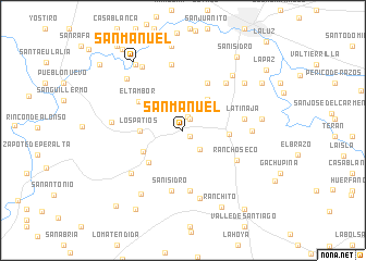 map of San Manuel