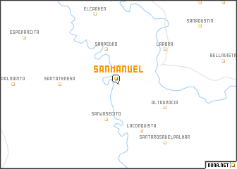 map of San Manuel