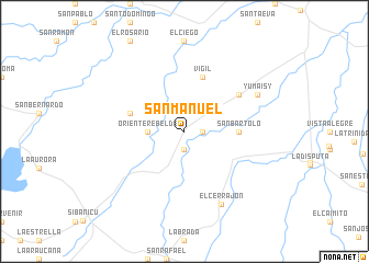 map of San Manuel