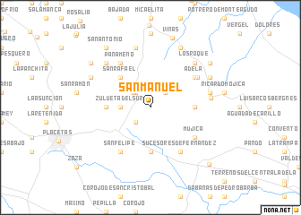 map of San Manuel