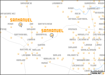 map of San Manuel