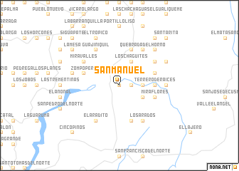 map of San Manuel