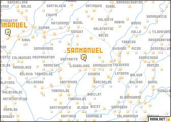 map of San Manuel