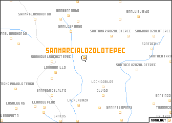 map of San Marcial Ozolotepec