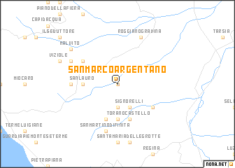 map of San Marco Argentano