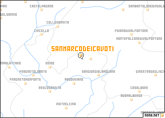 map of San Marco dei Cavoti