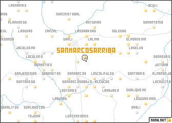 map of San Marcos Arriba