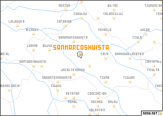 map of San Marcos Huista