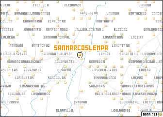 map of San Marcos Lempa